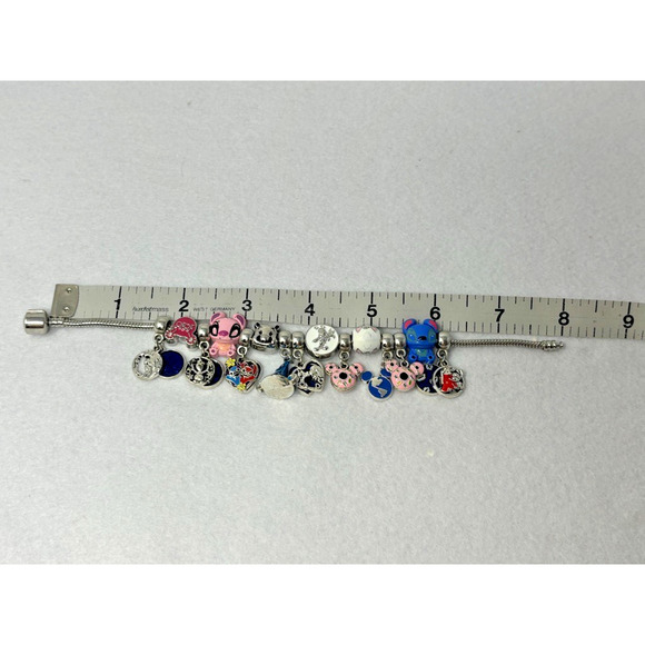 Enamel Bead Bracelet Lilo Stitch Mickey Disney Inspired Charm for Women - Picture 7 of 7